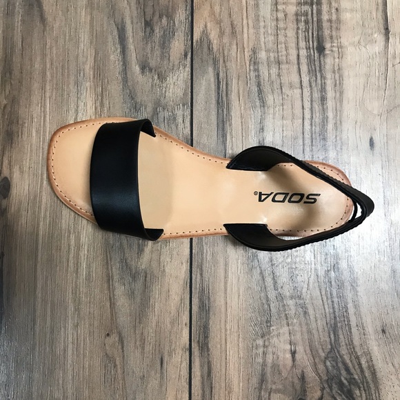 Pu black sandals - Picture 4 of 6